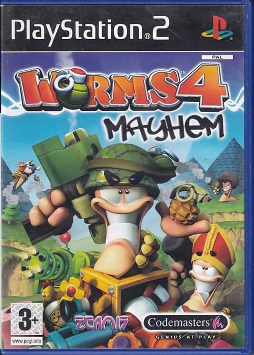 Worms 4 Mayhem - PS2 (B Grade) (Used) (eng)